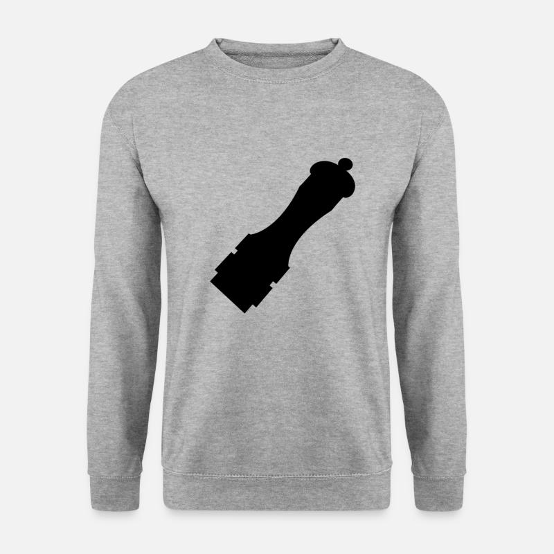 Pfeffermühle - Unisex Pullover - Weißgrau meliert