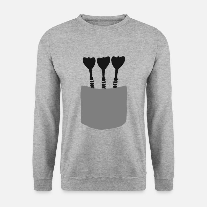 Fléchettes fléchettes fléchettes fléchettes fléchettes cadeau - Sweat-shirt Unisexe - gris chiné