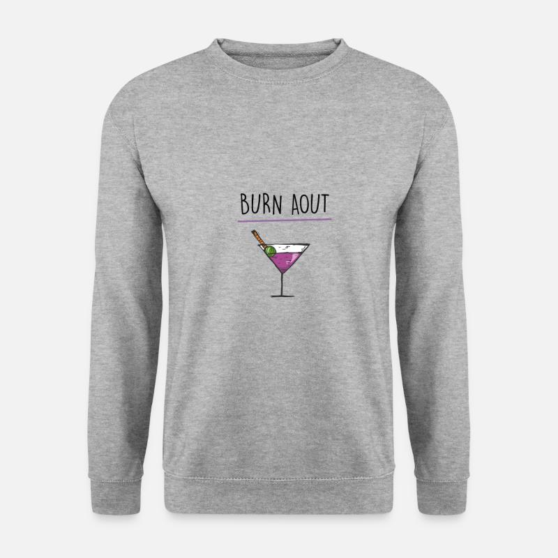 August brennen - Unisex Pullover - Weißgrau meliert