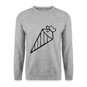 Sac d'école école début sac de sucre scolaire - Sweat-shirt Unisexe - gris chiné - Devant - Alina (178cm) & Michal (187cm)