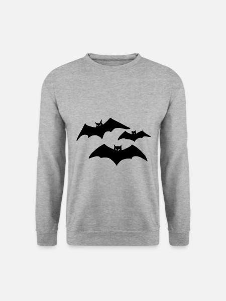 Bats Halloween gift bat costume - Unisex Sweatshirt - salt & pepper