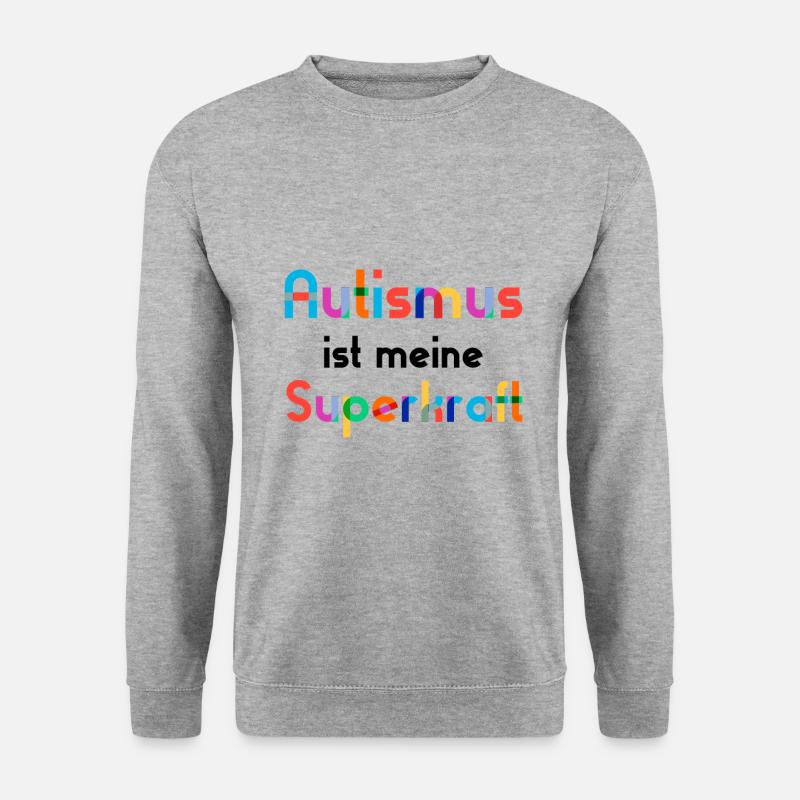 Autismus - Unisex Pullover - Weißgrau meliert