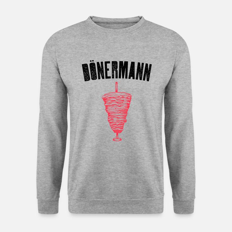 Dönermann - Unisex Pullover - Weißgrau meliert
