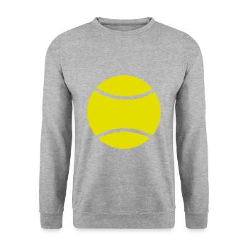 Balle de tennis cadeau sport balle le sport - Sweat-shirt Unisexe - gris chiné - Devant - Alina (178cm) & Michal (187cm)