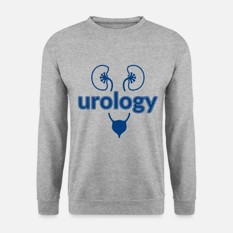 Lustiges Urologengeschenk - Unisex Pullover - Weißgrau meliert
