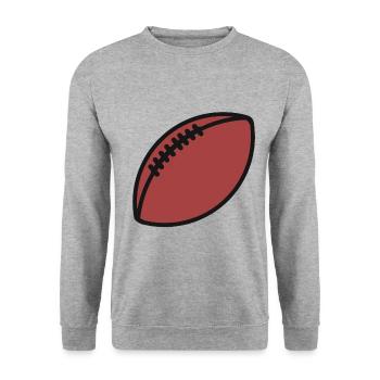 Rugby fan de football équipe de rugby - Sweat-shirt Unisexe - gris chiné - Devant - Alina (178cm) & Michal (187cm)