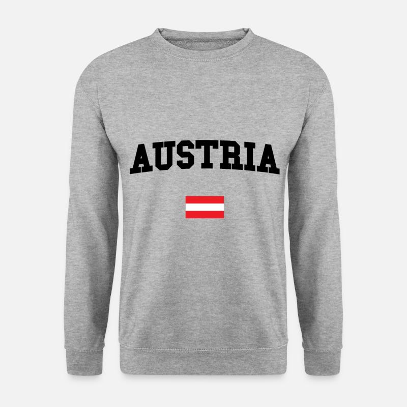 ÖSTERREICH - Unisex Pullover - Weißgrau meliert