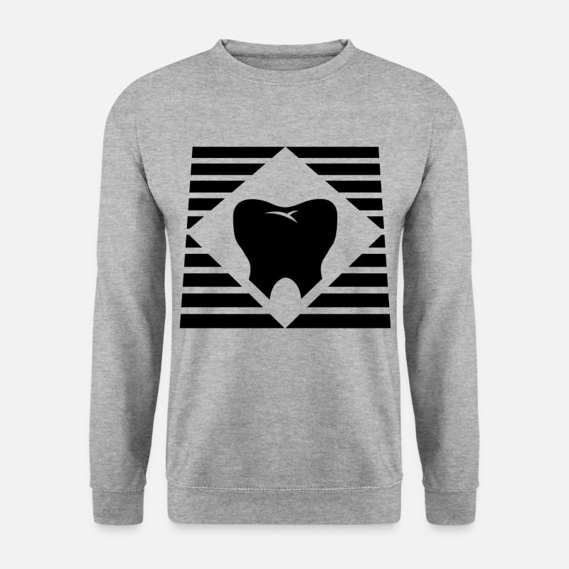 Zahnarzt - Unisex Pullover - Weißgrau meliert