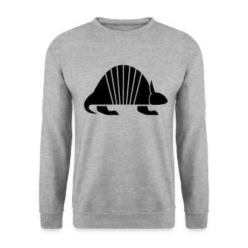 Tatoué - Sweat-shirt Unisexe - gris chiné - Devant - Alina (178cm) & Michal (187cm)