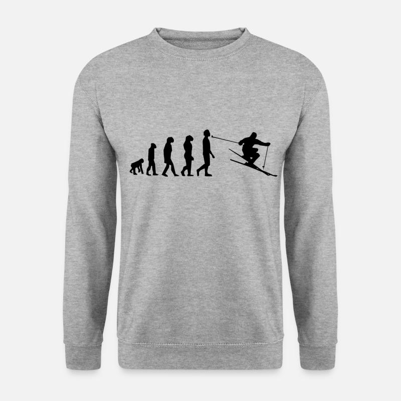 ÉVOLUTION SKI - Sweat-shirt Unisexe - gris chiné