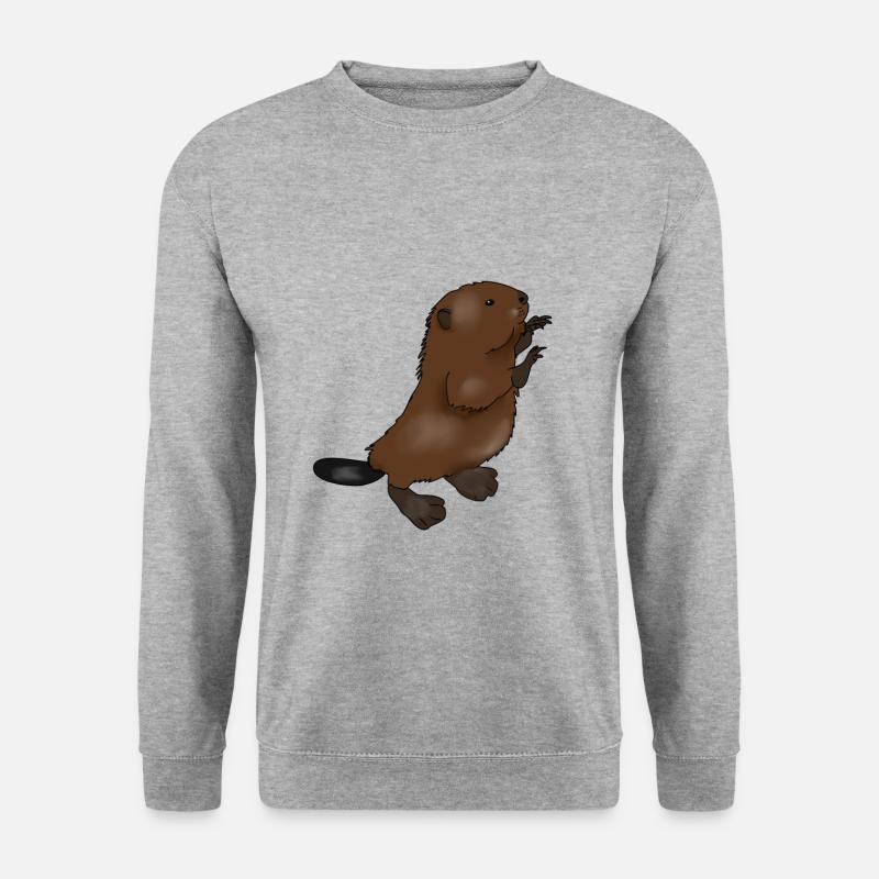 Biber Baby - Unisex Pullover - Weißgrau meliert