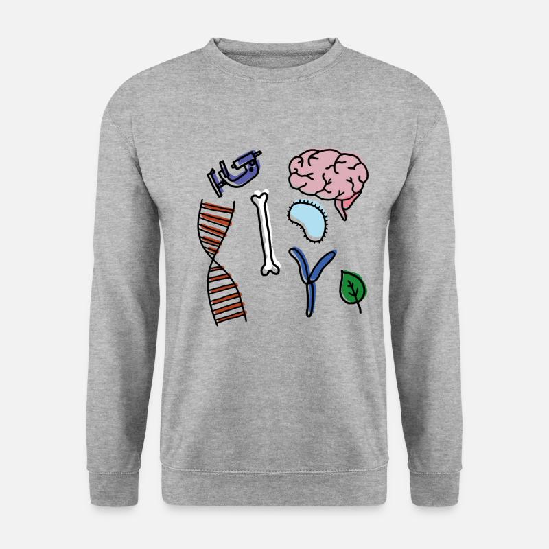 Biologie - Unisex Pullover - Weißgrau meliert