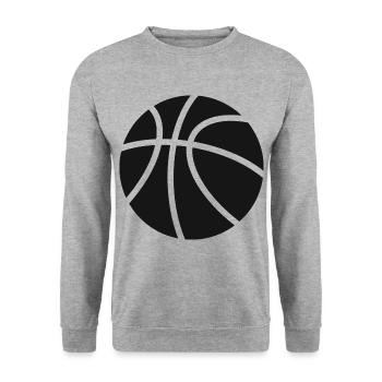 Basket-ball basket-ball basketteur amateurs de basket - Sweat-shirt Unisexe - gris chiné - Devant - Alina (178cm) & Michal (187cm)