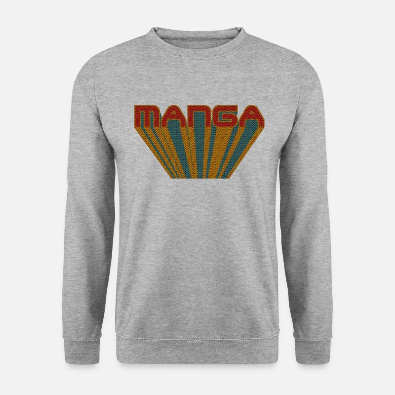 manga - Unisex Pullover - Weißgrau meliert