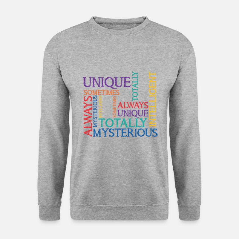 Autismus Autist Autism - Unisex Pullover - Weißgrau meliert
