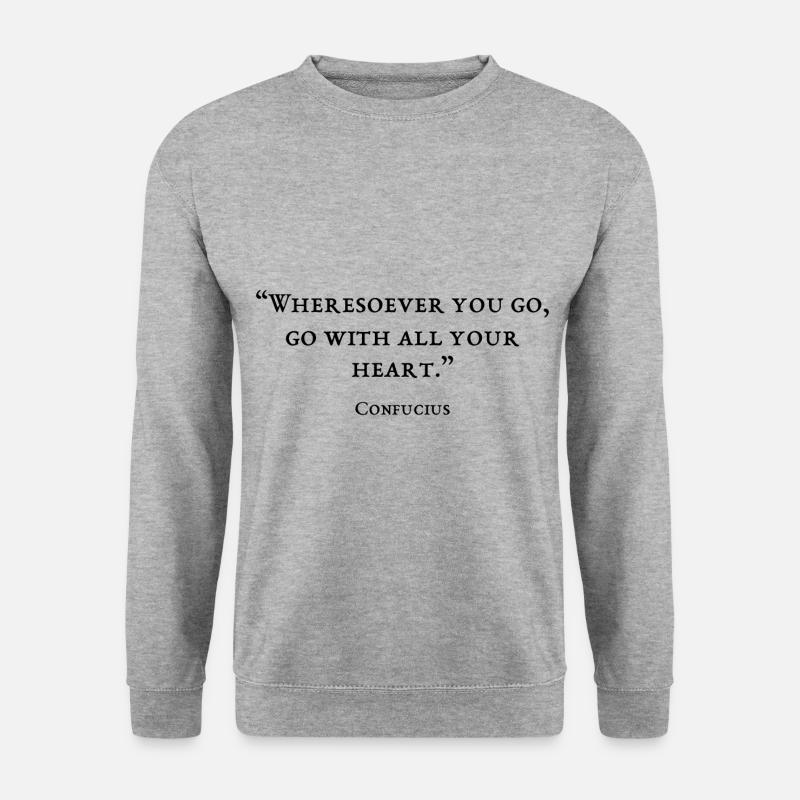 Quote from the philosopher - Unisex Sweatshirt - salt & pepper
