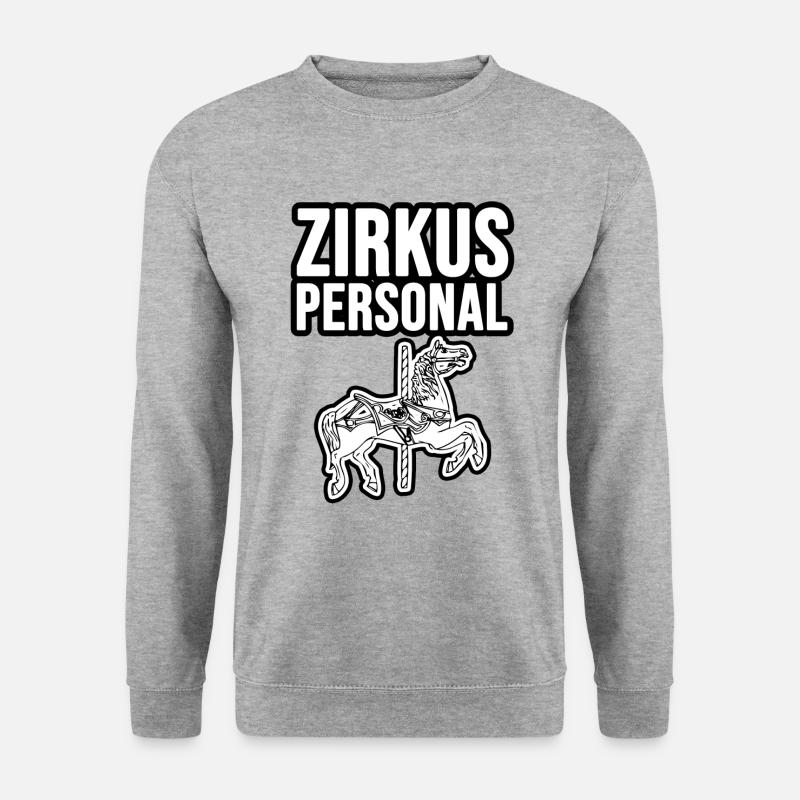 Zirkus Personal - Unisex Pullover - Weißgrau meliert