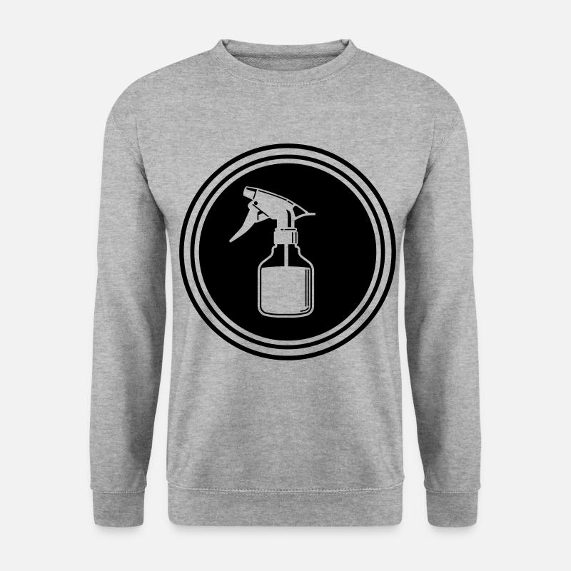 Barber Frisör icon - Unisex Pullover - Weißgrau meliert