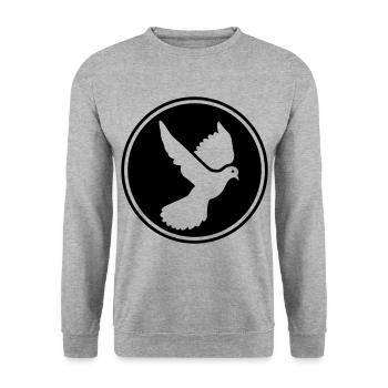 Dove symbol - Unisex Sweatshirt - salt & pepper - Front - Alina (178cm) & Michal (187cm)