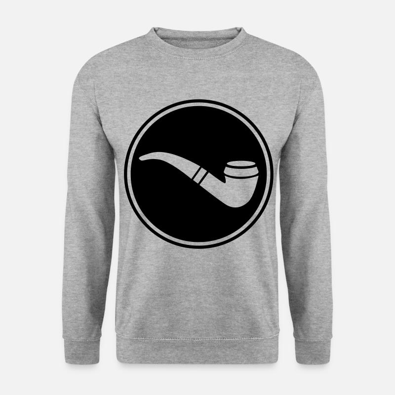 Smoking a pipe - Unisex Sweatshirt - salt & pepper