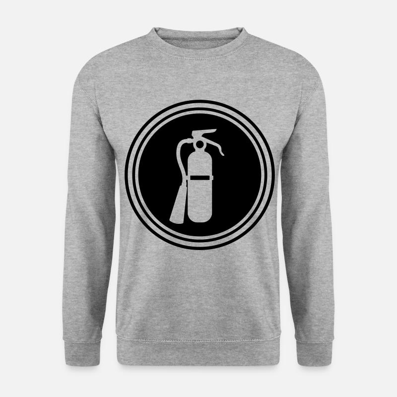 Fire extinguisher symbol - Unisex Sweatshirt - salt & pepper