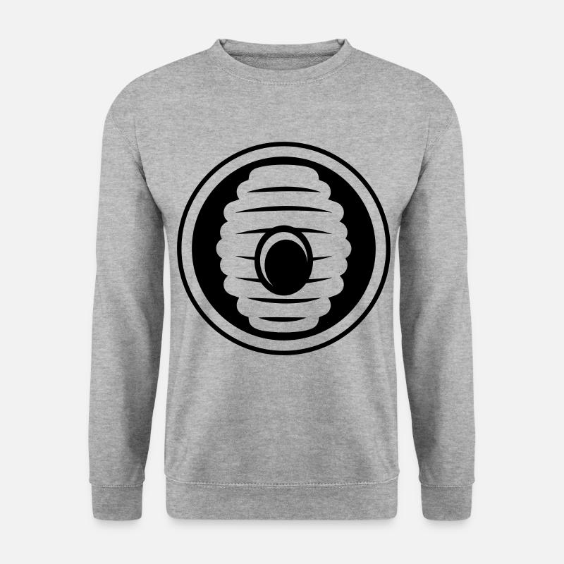 Imker Icon honig - Unisex Pullover - Weißgrau meliert