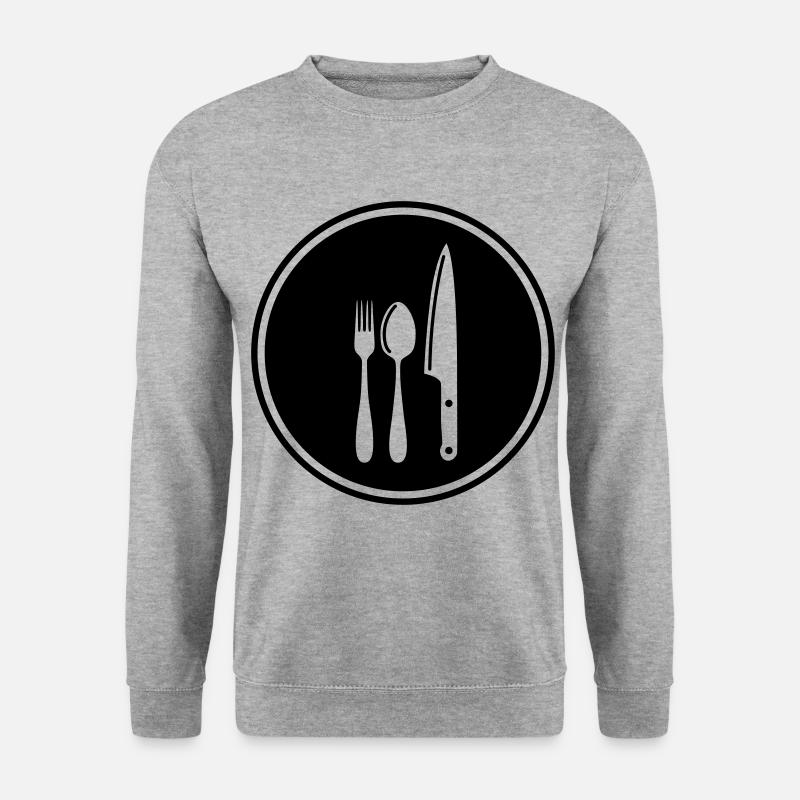 Couverts à la fourchette - Sweat-shirt Unisexe - gris chiné