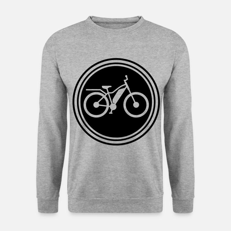 ebike fahrrad - Unisex Pullover - Weißgrau meliert