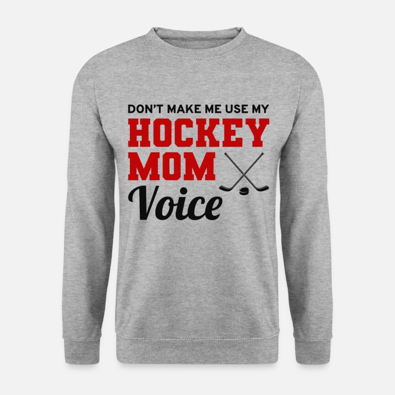 Hockey Mama - Unisex Pullover - Weißgrau meliert
