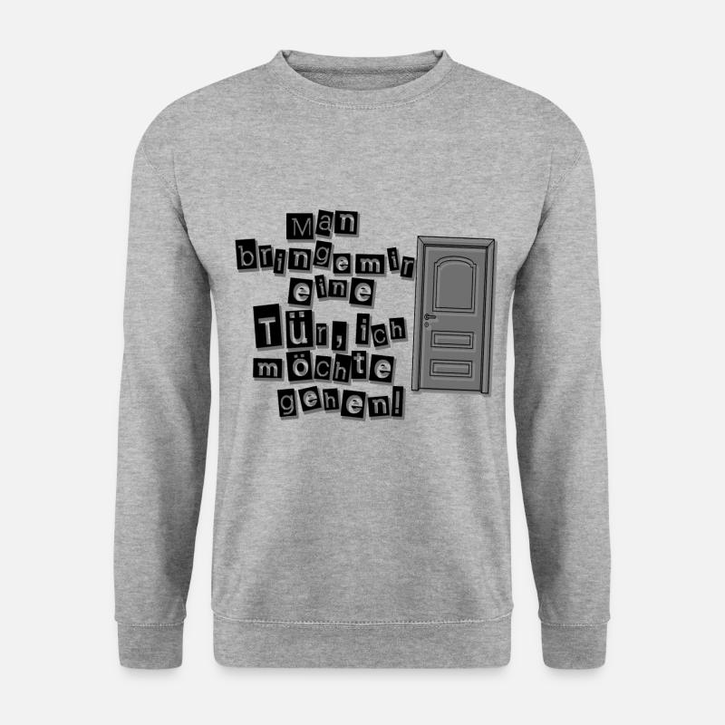 Man bringe mir - Unisex Pullover - Weißgrau meliert