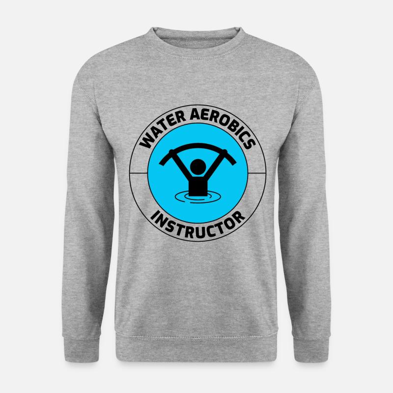 Wassergymnastik Instruktor Aquatic Fitness Trainer - Unisex Pullover - Weißgrau meliert