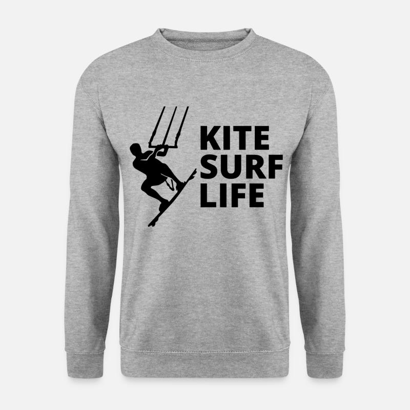 Kitesurfing Kiteboarding Kiteboarder Kitesurf - Unisex Sweatshirt - salt & pepper