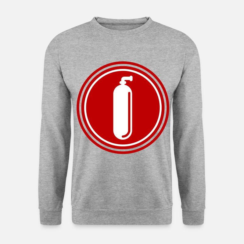 Sauerstoff Tauchen symbol - Unisex Pullover - Weißgrau meliert