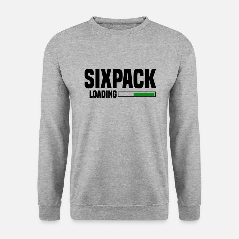 sixpack loading - Unisex Sweatshirt - salt & pepper