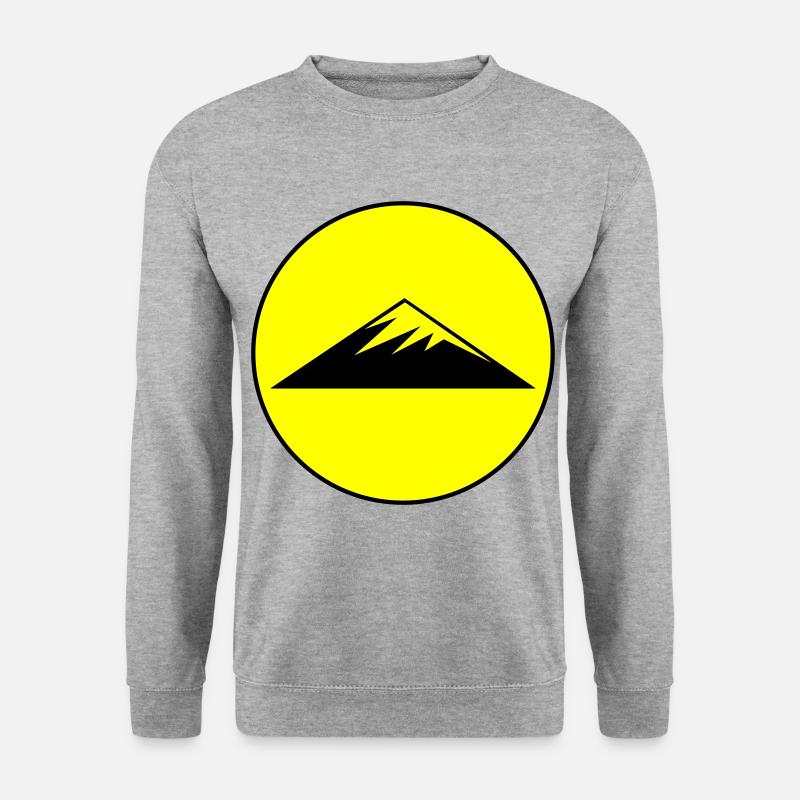 Mountains Symbol Circle - Unisex Sweatshirt - salt & pepper