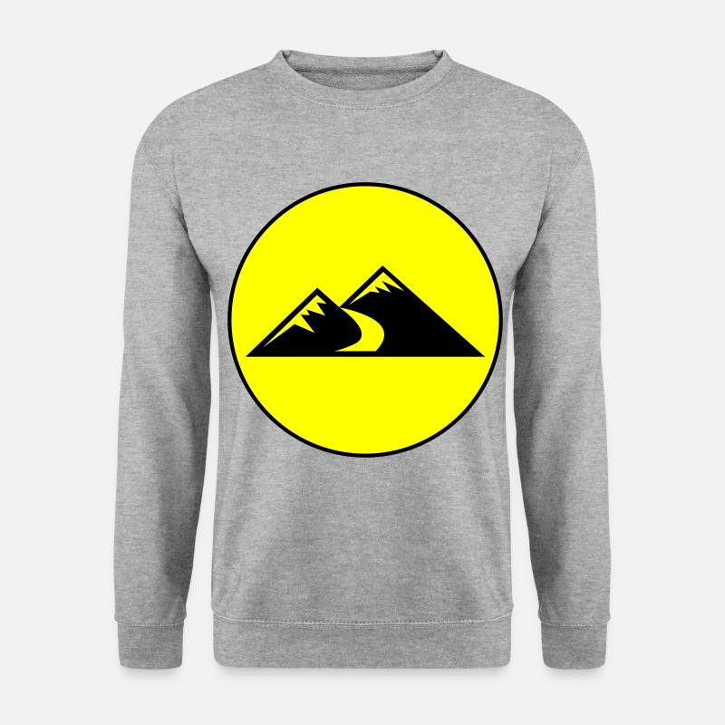 Mountains Icon Circle - Unisex Sweatshirt - salt & pepper