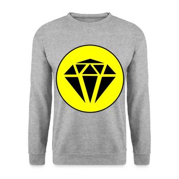 Cercle d’icônes de diamant - Sweat-shirt Unisexe - gris chiné - Devant - Alina (178cm) & Michal (187cm)