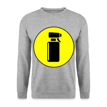 Cercle de coiffeurs - Sweat-shirt Unisexe - gris chiné - Devant - Alina (178cm) & Michal (187cm)