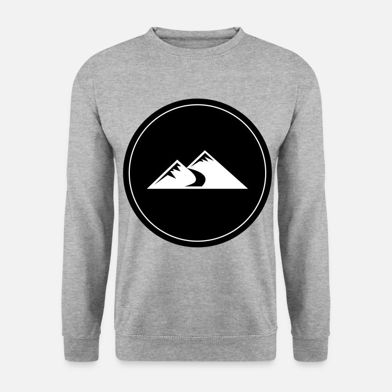 Mountains Icon Circle - Unisex Sweatshirt - salt & pepper
