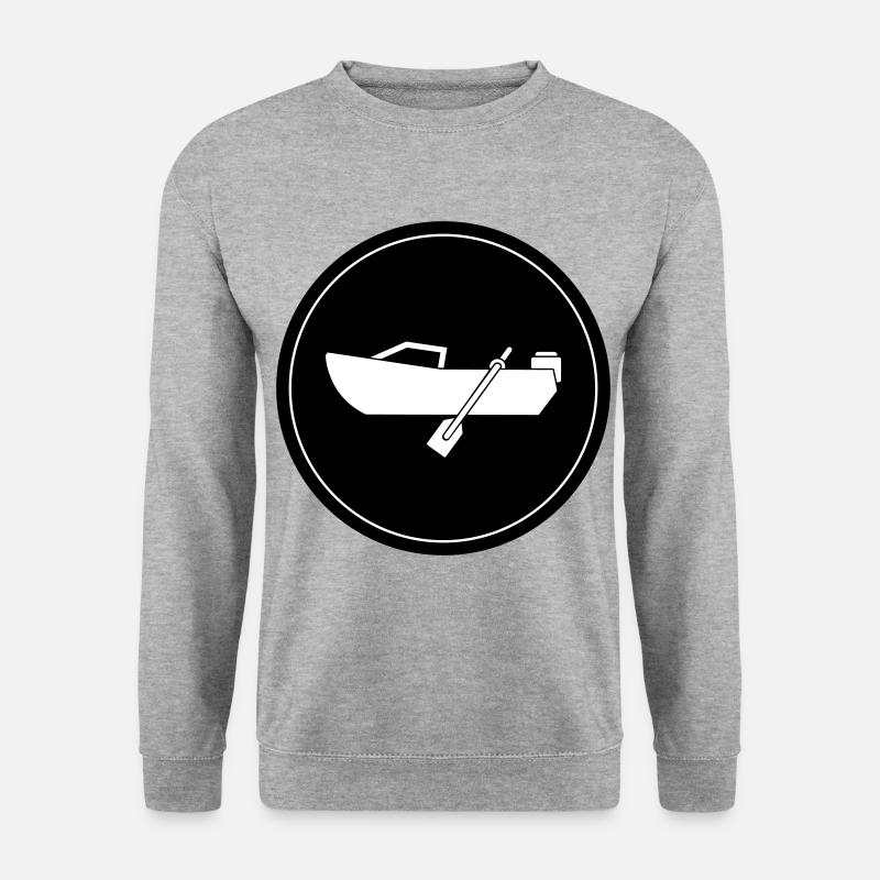 boot icon circle - Unisex Sweatshirt - salt & pepper