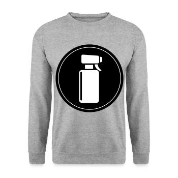 Cercle de coiffeurs - Sweat-shirt Unisexe - gris chiné - Devant - Alina (178cm) & Michal (187cm)