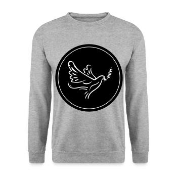 Pigeon Circle - Unisex Sweatshirt - salt & pepper - Front - Alina (178cm) & Michal (187cm)
