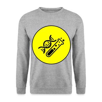 Test tube chemistry - Unisex Sweatshirt - salt & pepper - Front - Alina (178cm) & Michal (187cm)