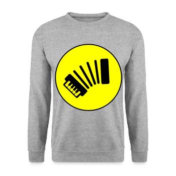 Musique d’accordéon - Sweat-shirt Unisexe - gris chiné - Devant - Alina (178cm) & Michal (187cm)