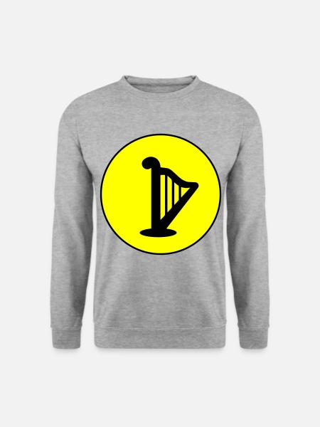 Harp symbol - Unisex Sweatshirt - salt & pepper