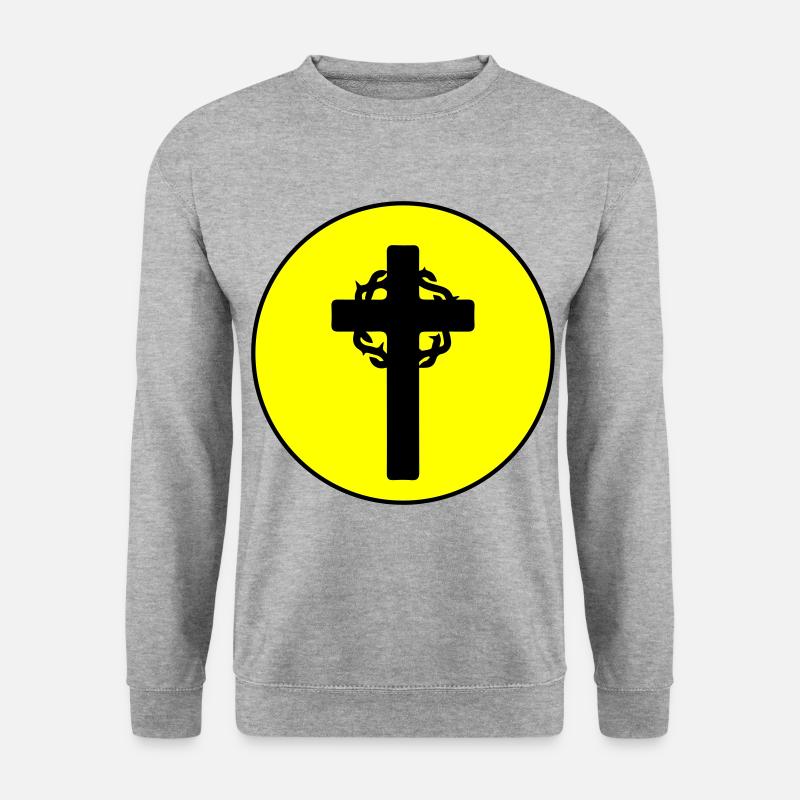 Dornenkrone - Unisex Pullover - Weißgrau meliert