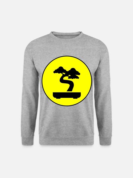 Bonsai icon Symbol - Unisex Sweatshirt - salt & pepper