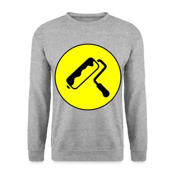 Painter Silhouette icon - Unisex Sweatshirt - salt & pepper - Front - Alina (178cm) & Michal (187cm)