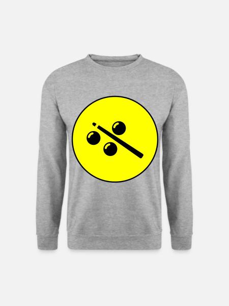 Billiards symbol icon - Unisex Sweatshirt - salt & pepper
