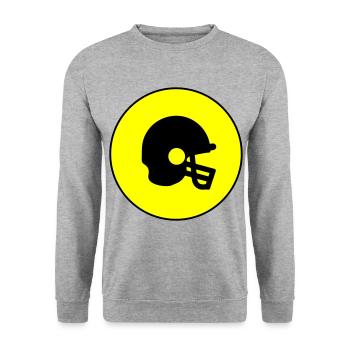 Icône Casque de football - Sweat-shirt Unisexe - gris chiné - Devant - Alina (178cm) & Michal (187cm)